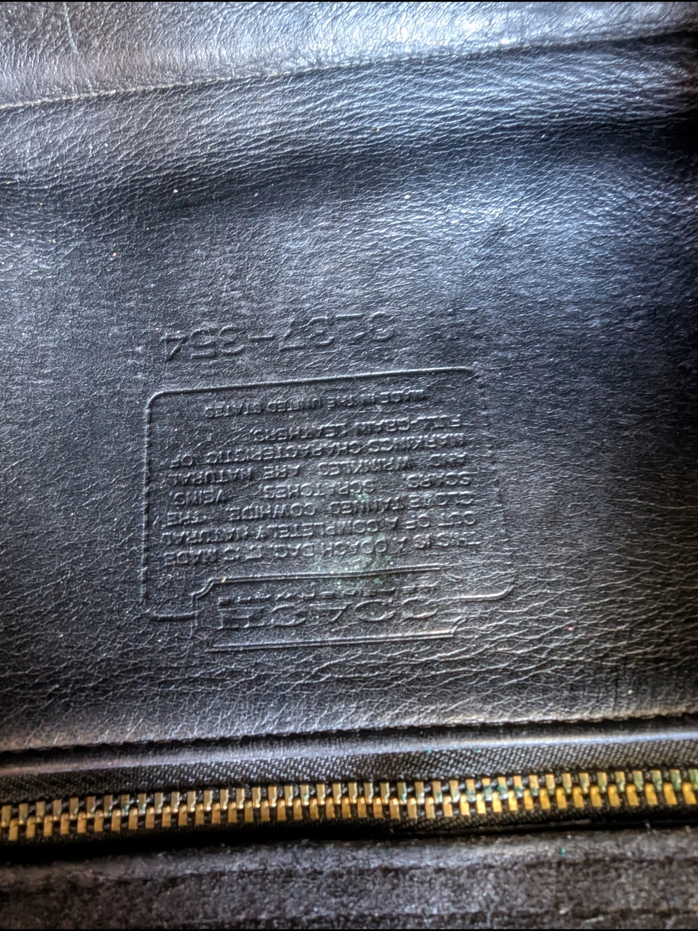 Coach Black Leather Crossbody with Gold Turn-Lock - Picture 9 of 11